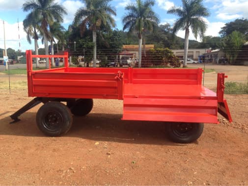 Red trailer side